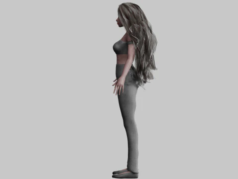 Pretty Basic Woman V35337 3D Model