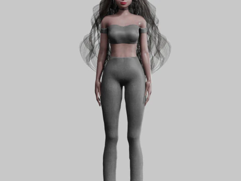 Pretty Basic Woman V35337 3D Model