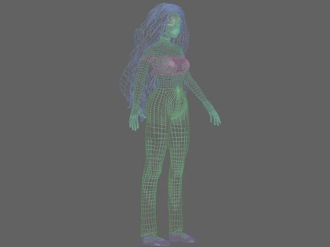 Pretty Basic Woman V35337 3D Model