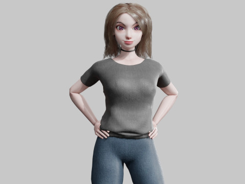 Pretty classic woman V37947 3D Model
