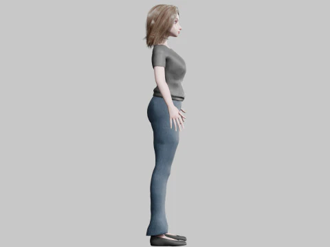Pretty classic woman V37947 3D Model