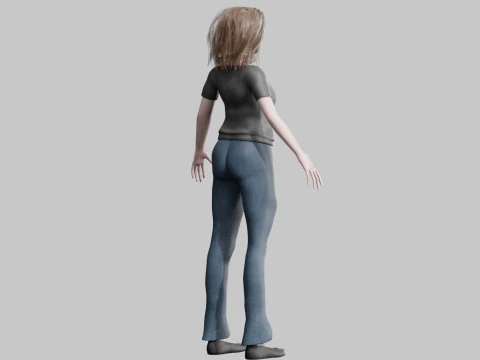 Pretty classic woman V37947 3D Model