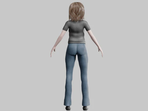 Pretty classic woman V37947 3D Model