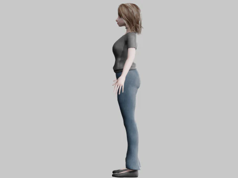 Pretty classic woman V37947 3D Model