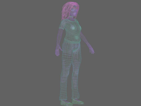 Pretty classic woman V37947 3D Model
