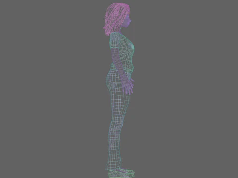 Pretty classic woman V37947 3D Model
