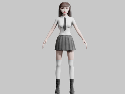 Pretty cool woman V30816 3D Модель