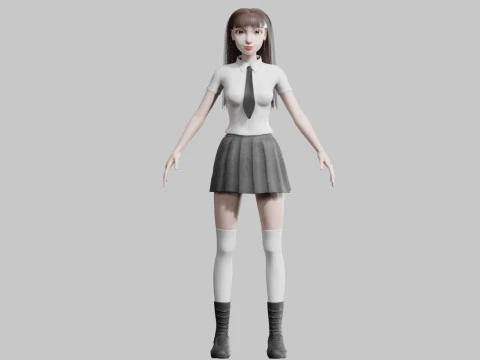 Pretty cool woman V30816 3D Model