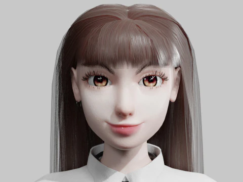 Pretty cool woman V30816 3D Model
