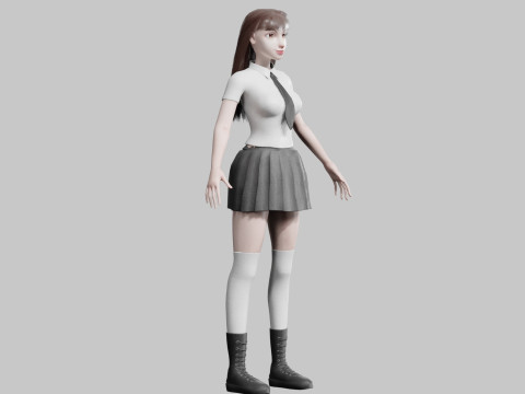 Pretty cool woman V30816 3D Модель