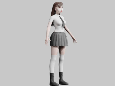 Pretty cool woman V30816 3D Model