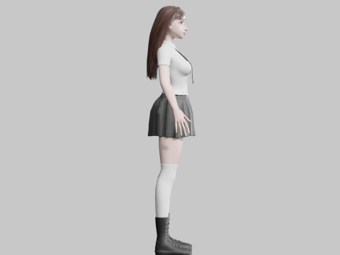 Pretty cool woman V30816 3D Модель
