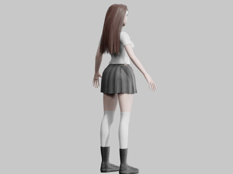 Pretty cool woman V30816 3D Модель