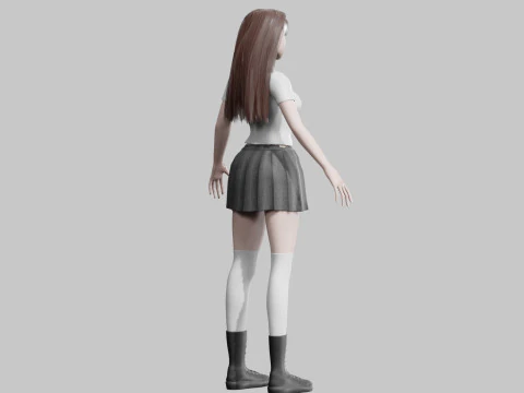 Pretty cool woman V30816 3D Model