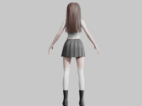 Pretty cool woman V30816 3D Model