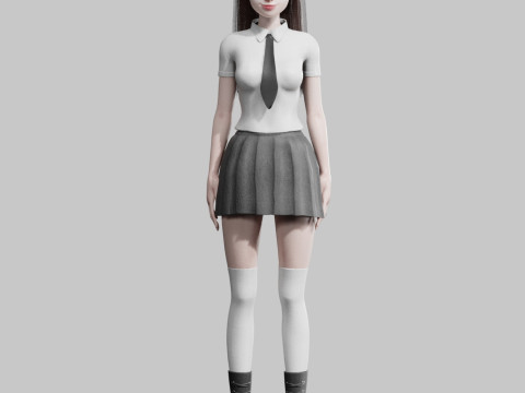 Pretty cool woman V30816 3D Модель