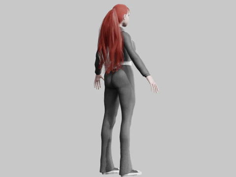 Pretty cute Woman V33907 3D Model