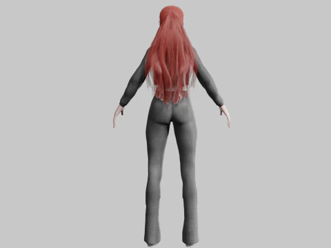Pretty cute Woman V33907 3D Model