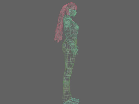 Pretty cute Woman V33907 Model 3D