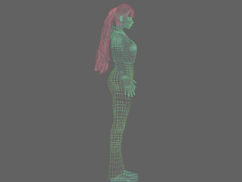 Pretty cute Woman V33907 3D Model