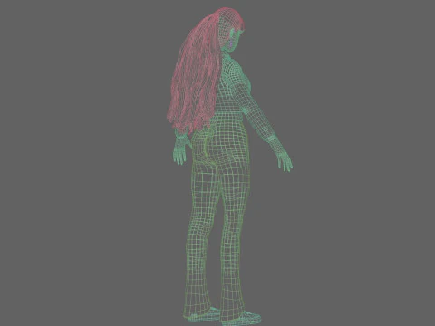 Pretty cute Woman V33907 3D Model