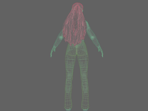 Pretty cute Woman V33907 Model 3D