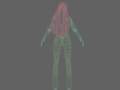 Pretty cute Woman V33907 3D Model