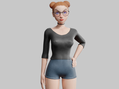 Pretty Standard Woman V33756 3D Model
