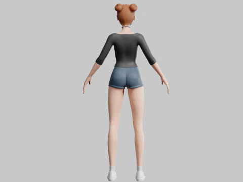 Pretty Standard Woman V33756 3D Model