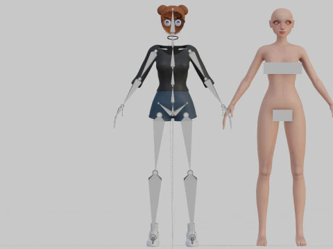 Pretty Standard Woman V33756 3D Model