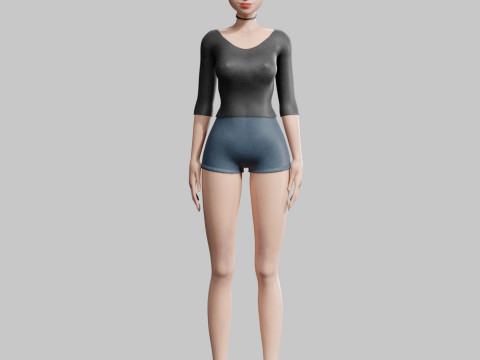 Pretty Standard Woman V33756 Modelo 3D