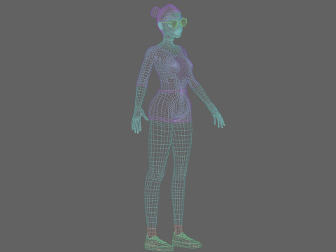 Pretty Standard Woman V33756 Modelo 3D