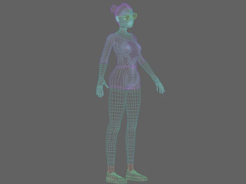 Pretty Standard Woman V33756 3D Model