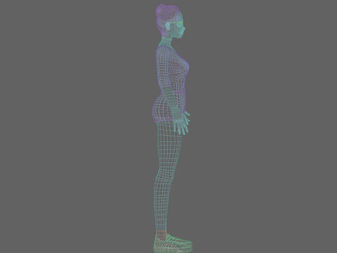 Pretty Standard Woman V33756 3D Model