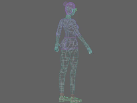 Pretty Standard Woman V33756 3D Model