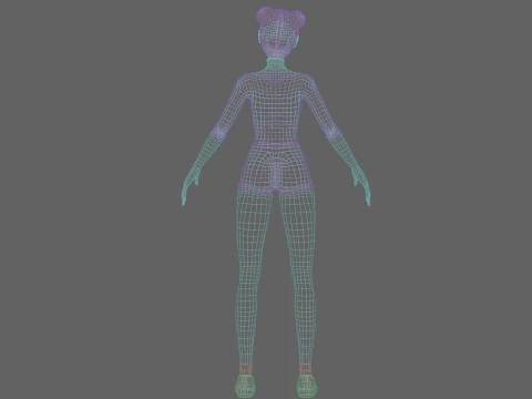 Pretty Standard Woman V33756 3D Model