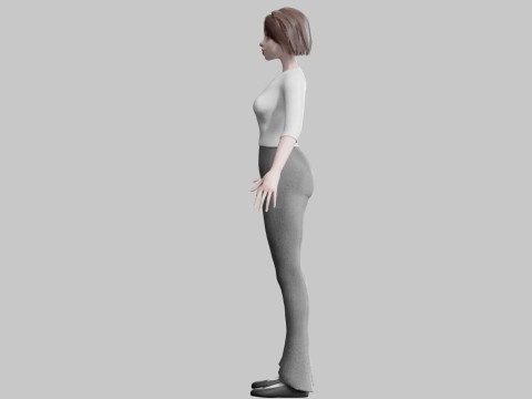 Pretty stylized woman V23367 Modelo 3D