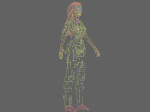 Pretty teen Woman V28781 3D Model