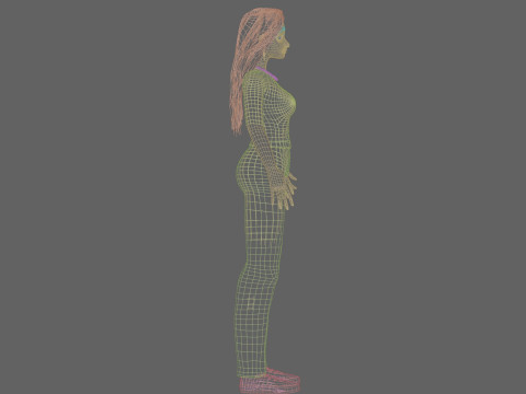 Pretty teen Woman V28781 3D Model