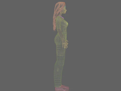 Pretty teen Woman V28781 3D Model