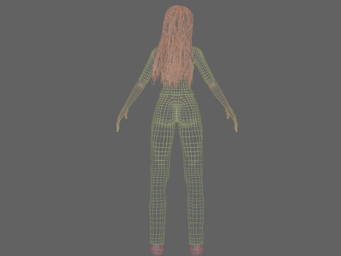 Pretty teen Woman V28781 3D Model