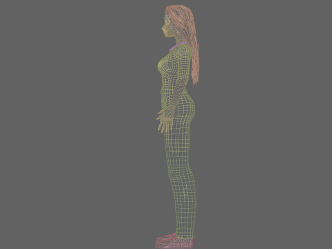 Pretty teen Woman V28781 3D Model