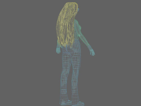 Mulher muito jovem V36410 Modelo 3D