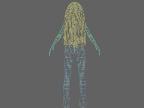 Mulher muito jovem V36410 Modelo 3D