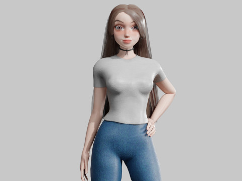 Standard Basic Woman V37767 3D Model