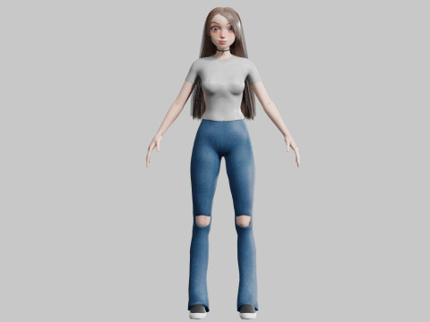 Standard Basic Woman V37767 3D Модель
