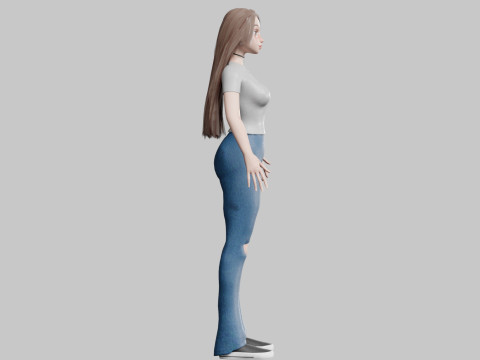 Standard Basic Woman V37767 3D Модель
