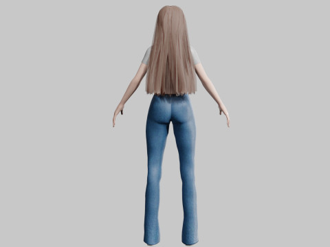 Standard Basic Woman V37767 3D Модель