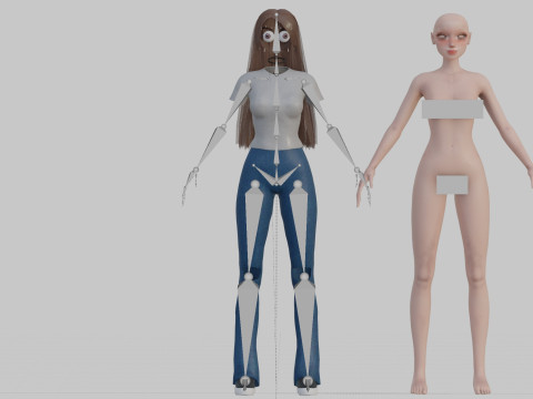 Standard Basic Woman V37767 3D Модель