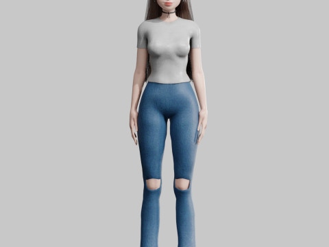 Standard Basic Woman V37767 3D Модель